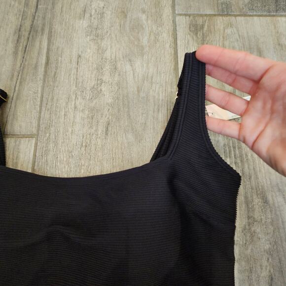 Summersalt The RippleRib Square Neck One-Piece Swimsuit Women’s 10 NEW Black - Picture 6 of 13